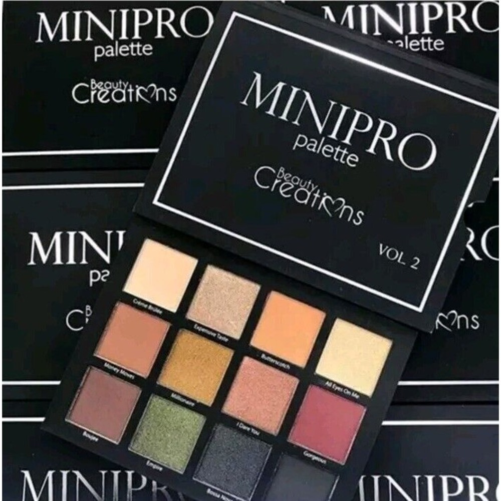 Beauty Creations Minipro Vol. 2 WARM TONES 12-Pan Eyeshadow Palette 0.92 oz‎ 26g